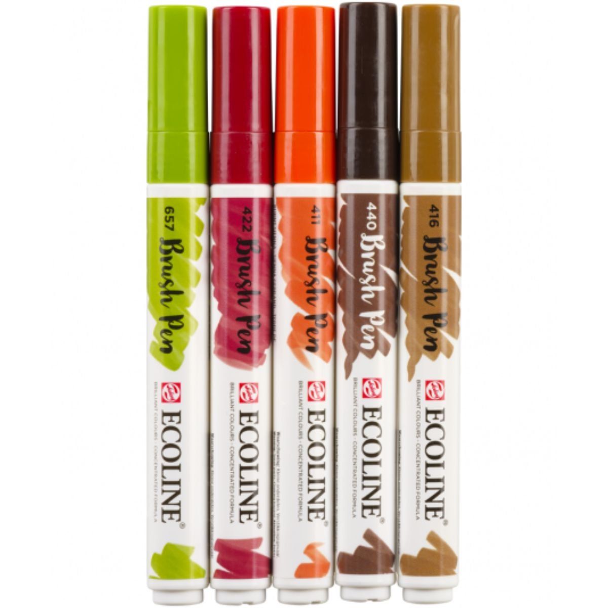 Royal Talens - Set 5 Marcadores Acuarela Ecoline Colores Otoño