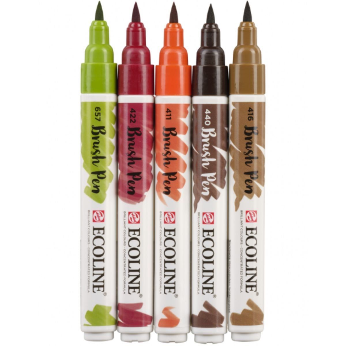 Royal Talens - Set 5 Marcadores Acuarela Ecoline Colores Otoño