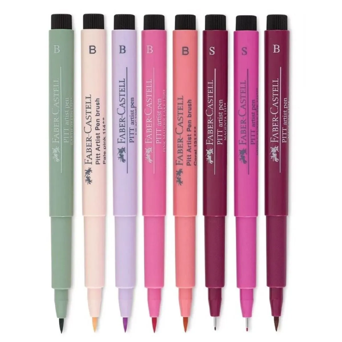 FABER-CASTELL - Set 8 Marcadores Rosas Pitt Artist Faber Castell Lettering