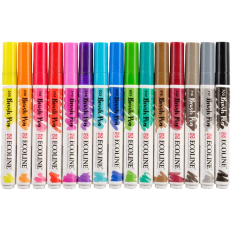 Royal Talens - Set 15 Marcadores Acuarela Ecoline