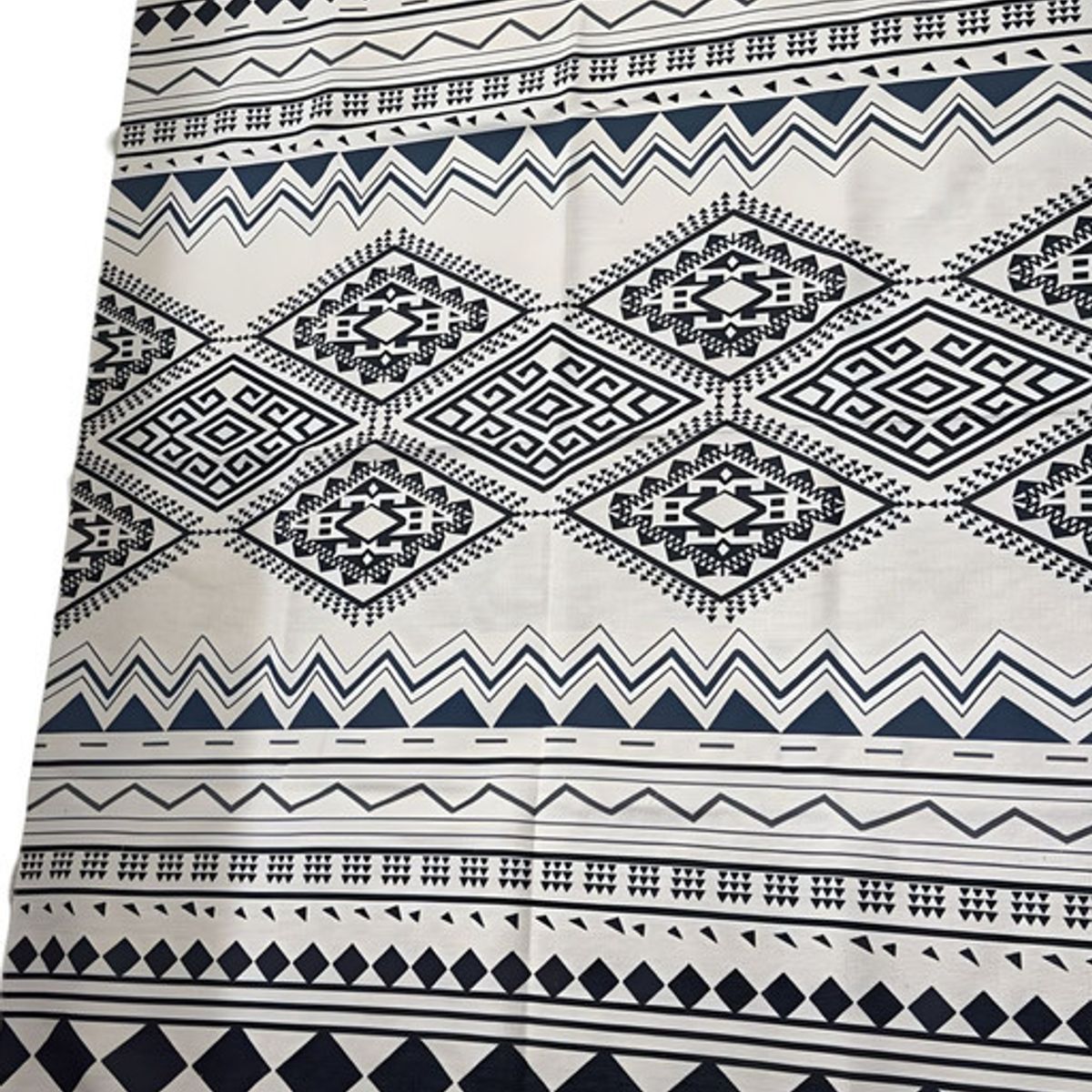 GENERICO - ALFOMBRA ELEGANTE DE LINO 160 X 200 CON FLECOS