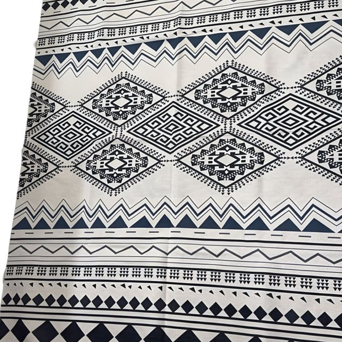 GENERICO - ALFOMBRA DECORATIVA DE LINO 160 X 200 ELEGANTES CON FLECOS