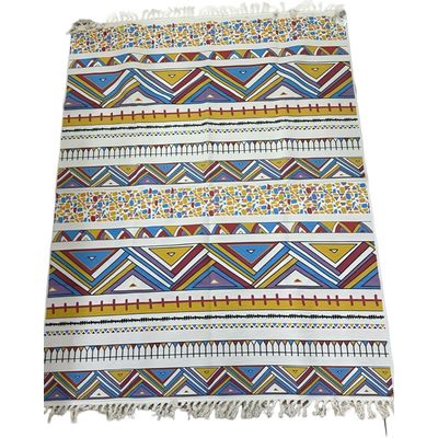 Imagen 2 del producto ALFOMBRA DECORATIVA DE LINO 160 X 200 ELEGANTES CON FLECOS