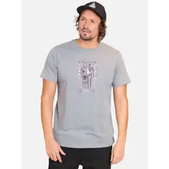 VOLCOM - Polera Manga Corta Projection Gris Hombre