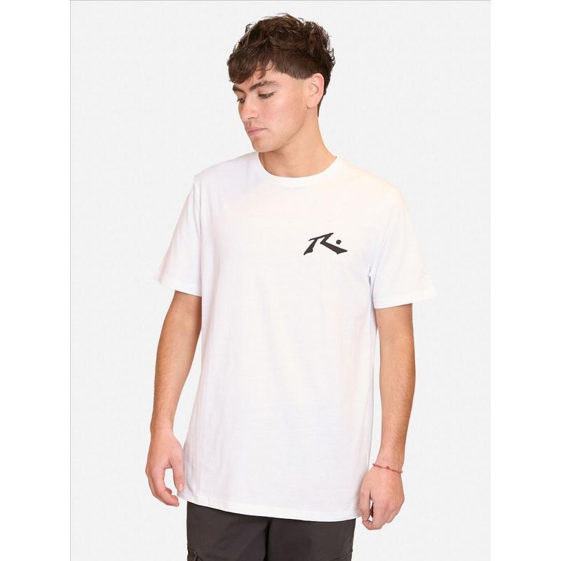 RUSTY - Polera Manga Corta R Logo Blanco Hombre Rusty - Blanco