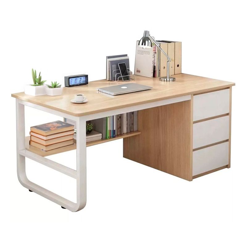 DE TODO Y MAS - Escritorio Oficina profesional moderno 140cm ChicHome - Café