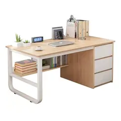 DE TODO Y MAS - Escritorio Oficina profesional moderno 140cm ChicHome - Café
