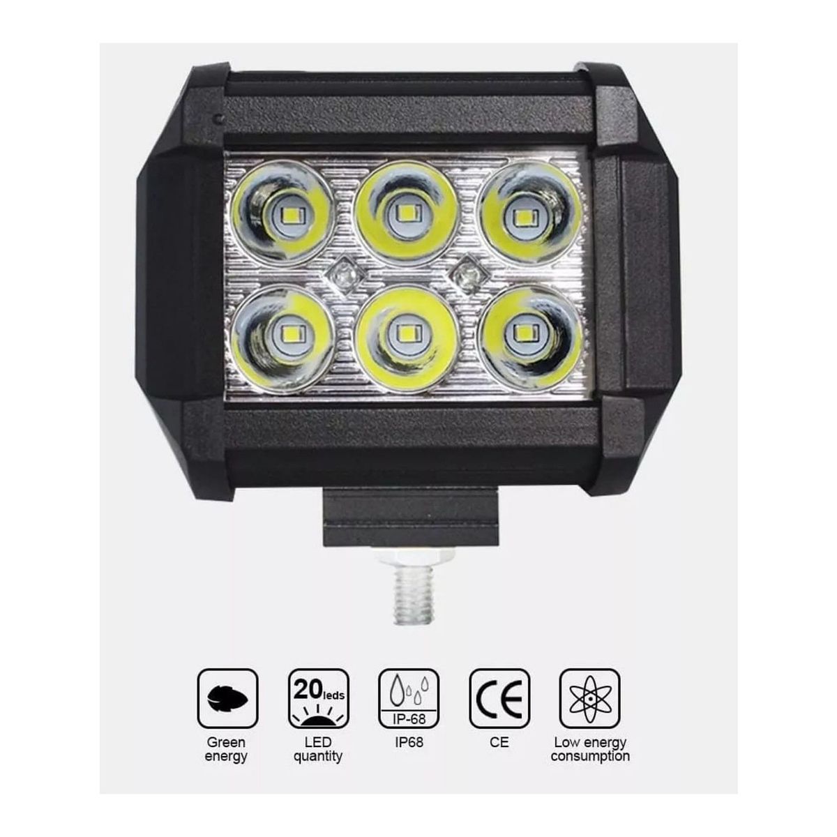 GENERICO - Neblineros LED para motos y vehículos