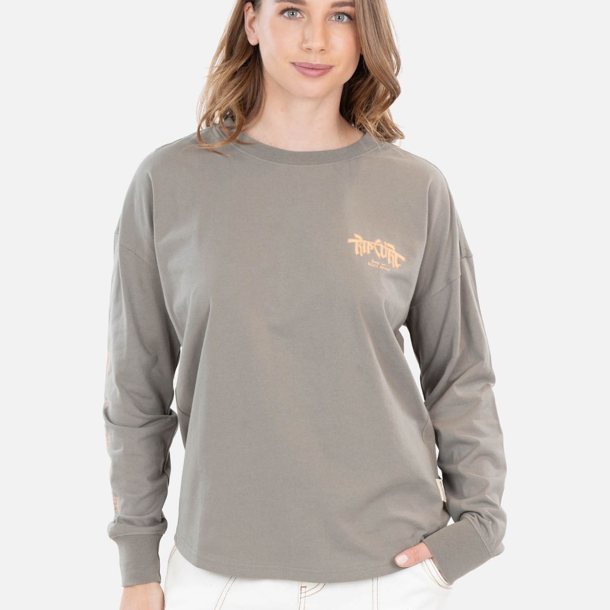 RIP CURL - Polera ML Query Verde Mujer Rip Curl - Verde