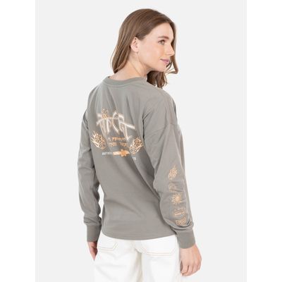 Imagen 2 del producto Polera ML Query Verde Mujer - Verde