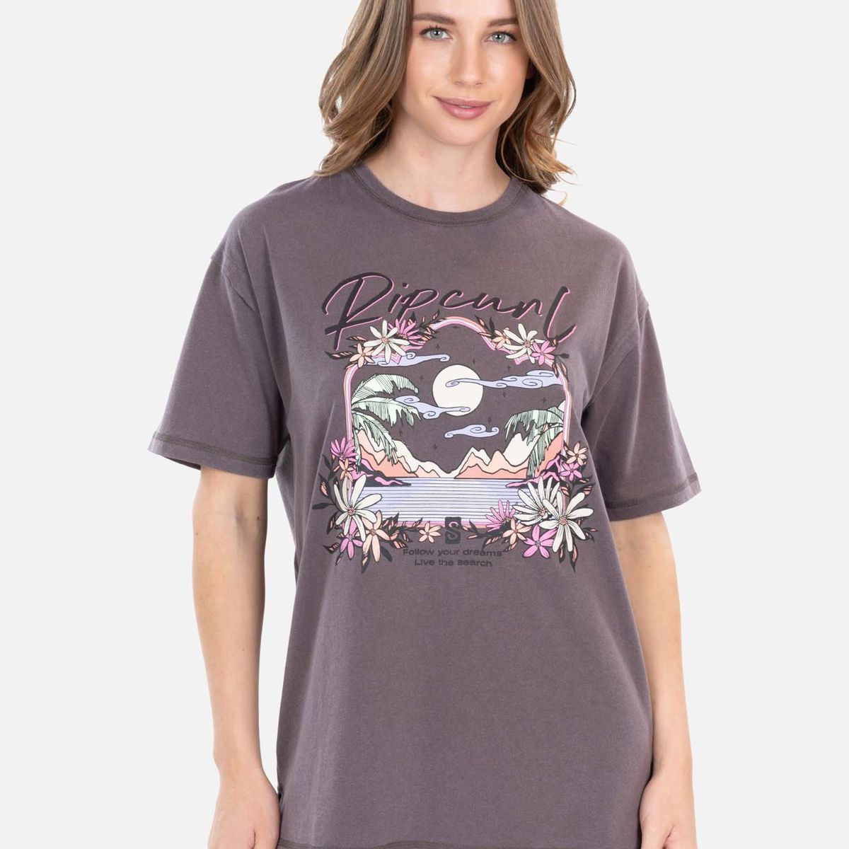 RIP CURL - Polera MC Tíay Café Mujer Rip Curl - Café