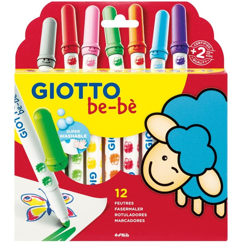 GIOTTO - Set 12 Marcadores Lavables Giotto be-be