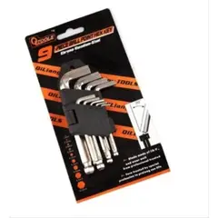GENERICO - Set de llaves Allen 9 pzas de 1.5 a 10mm