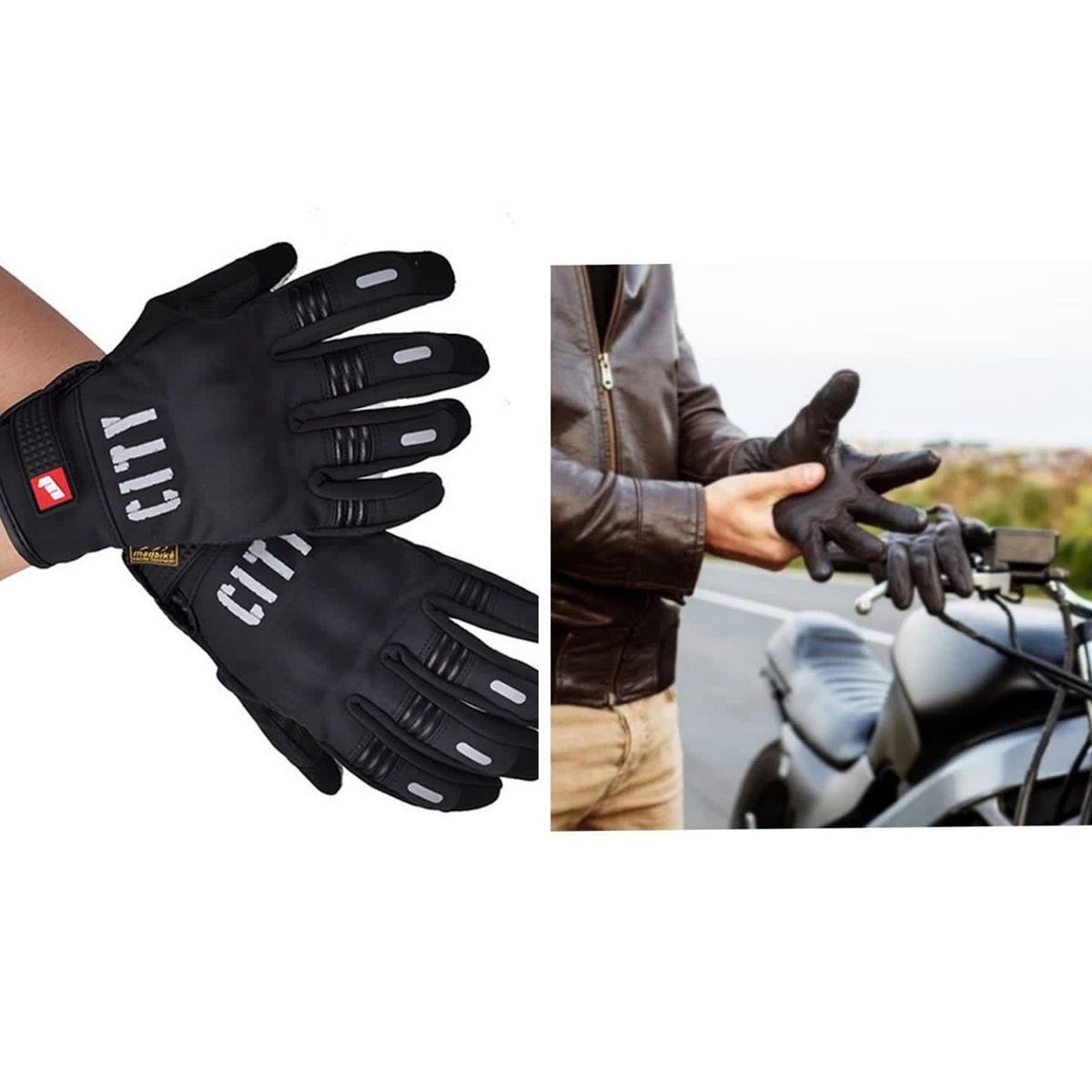 MADBIKE - Guantes para motos madbike city talla L