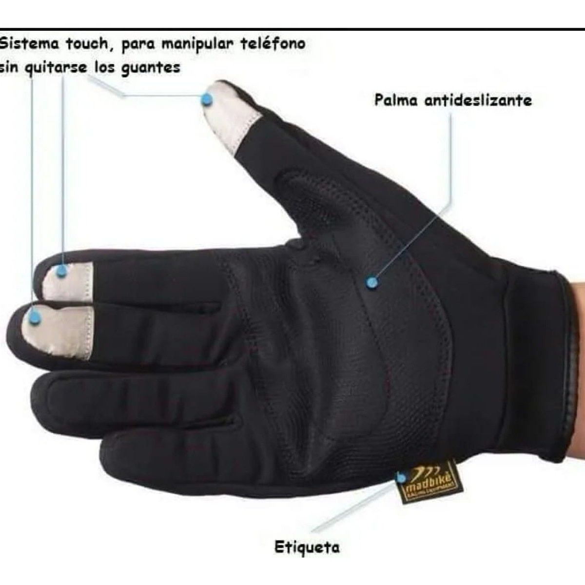 MADBIKE - Guantes para motos madbike city talla L