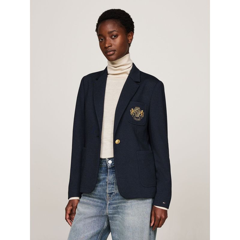TOMMY HILFIGER - Blazer Heritage Crest Slim Fit Azul Tommy Hilfiger