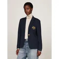 TOMMY HILFIGER - Blazer Heritage Crest Slim Fit Azul