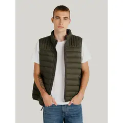 TOMMY HILFIGER - Parka Vest Light Weight Quilted Verde