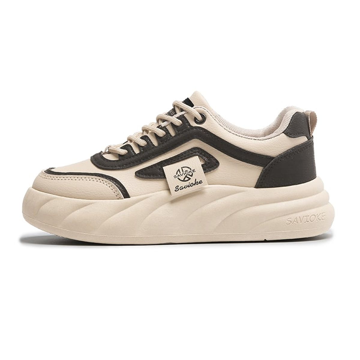 SHANDIAN - Zapatillas Plataforma Mujer Negro