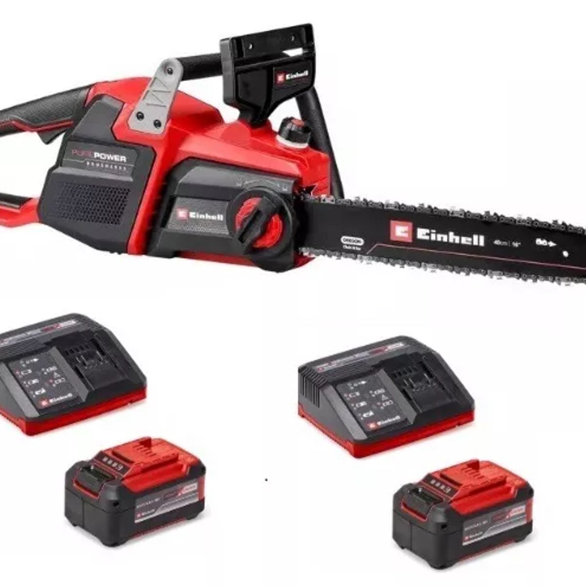 EINHELL - Motosierra Inalámbrica GP-LC 36/40 Li BL 400 Mm + 2 Bat. - Einhell