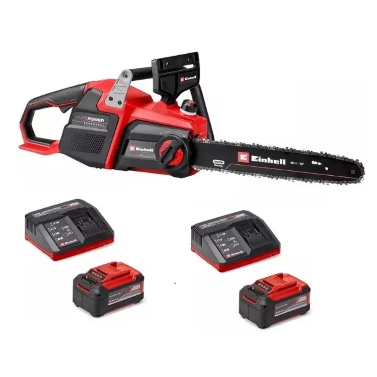 EINHELL - Motosierra Inalámbrica GP-LC 36/40 Li BL 400 Mm + 2 Bat. - Einhell