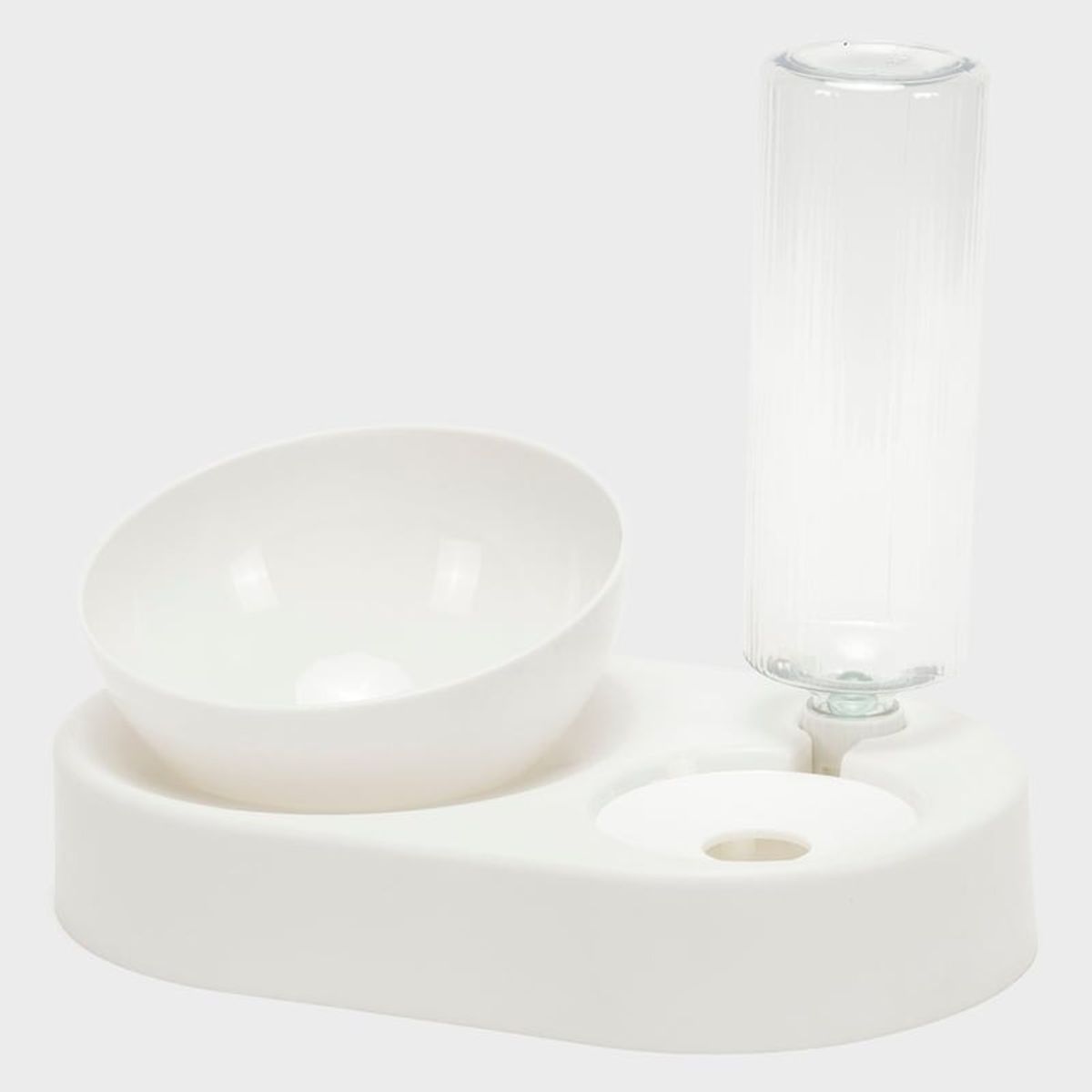 KULCAN - Comedero Plato y Bebedero Mascotas Kulcan Blanco