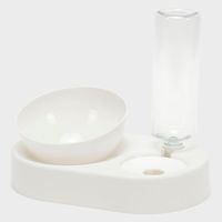 Comedero Plato y Bebedero Mascotas Blanco