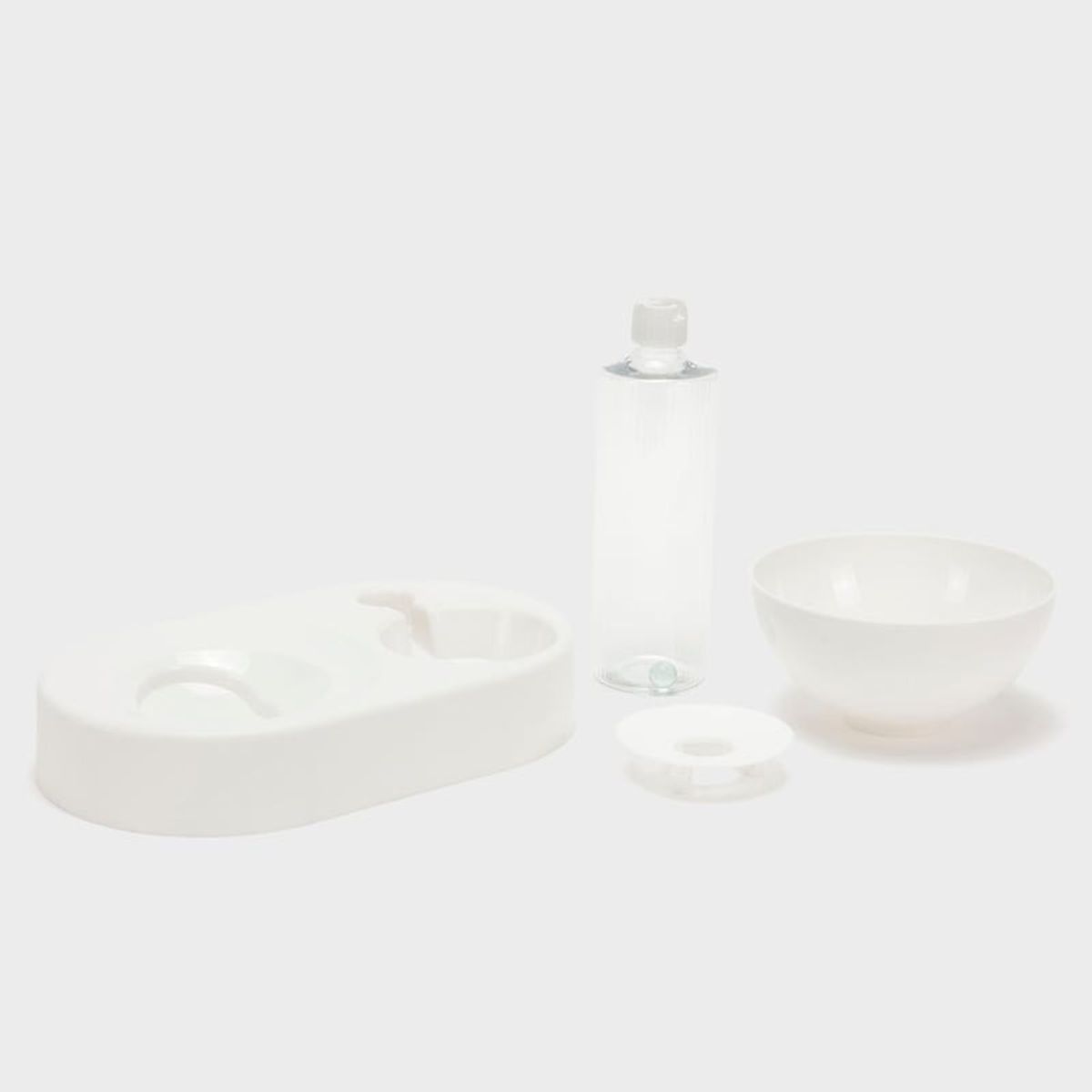 KULCAN - Comedero Plato y Bebedero Mascotas Kulcan Blanco