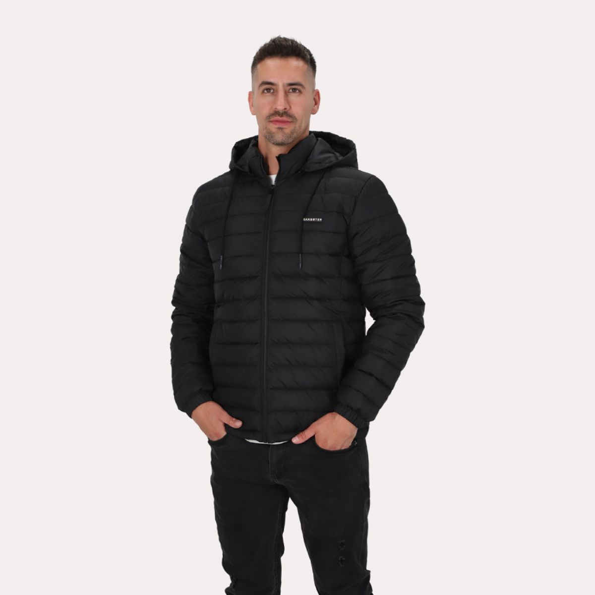 GANGSTER - Parka Monvo Negro Gangster