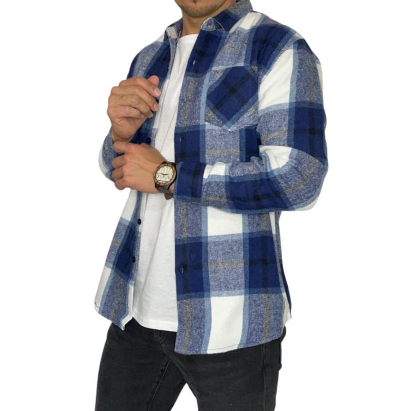 MPROPIA - Camisa Algodón Invierno Leñadora A Cuadros Hombre 0033