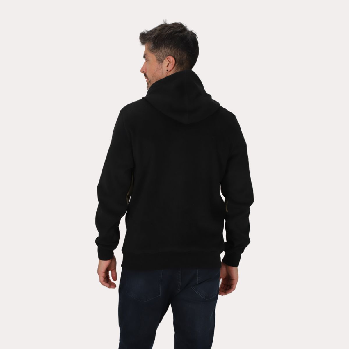 GANGSTER - Poleron Full Zipper Polarix Negro Gangster