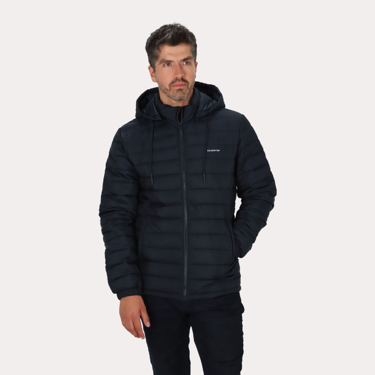 GANGSTER - Parka Monvo Azul Marino Gangster