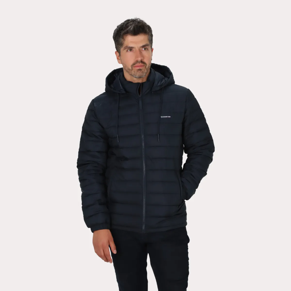 GANGSTER - Parka Monvo Azul Marino Gangster