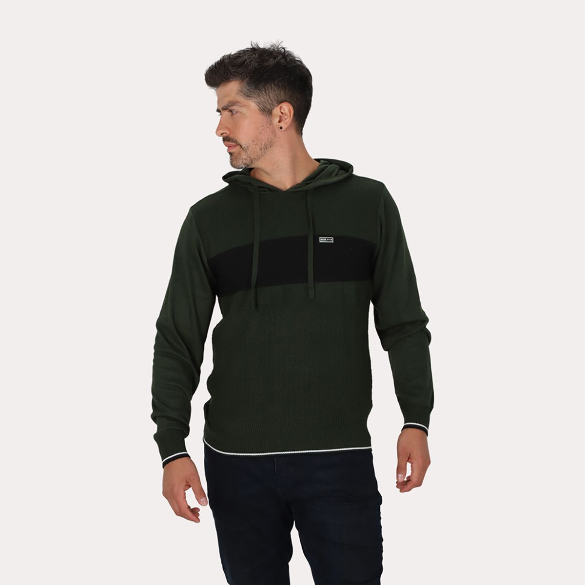 GANGSTER - Chaleco Mosaic Verde Oliva Gangster