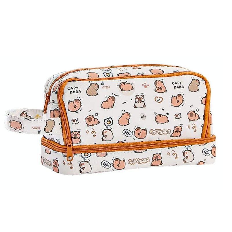 GENERICO - Estuche Organizador Capibara Kawaii Multifuncional