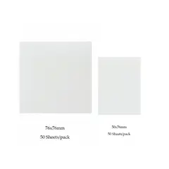 GENERICO - Pack 2 Tamaños Notas Adhesivas Transparente Waterproof