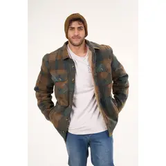 POLEMIC - Campera Leñadora Polar Y Sherpa Interior Hombre