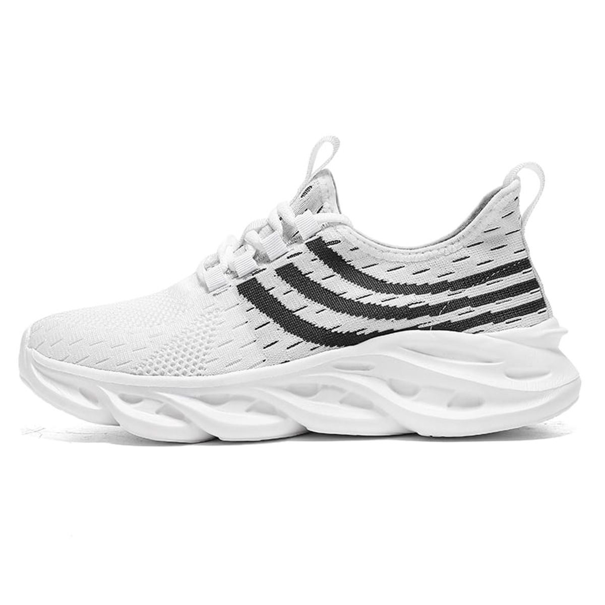SHANDIAN - Zapatillas Running Hombre Blanco