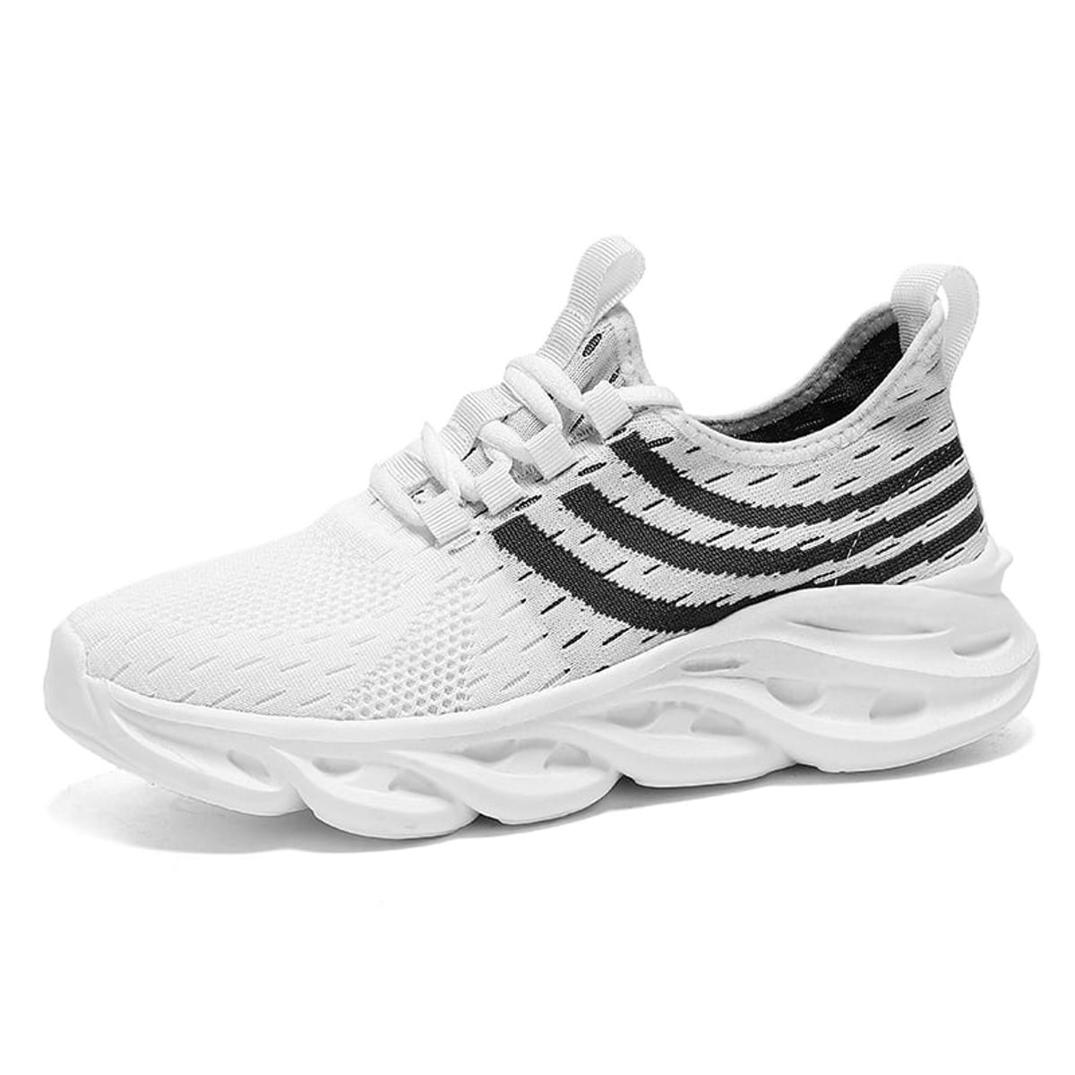 SHANDIAN - Zapatillas Running Hombre Blanco