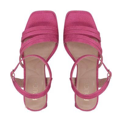 Imagen 2 del producto Sandalia Mujer Fucsia Taco Medio Gala
