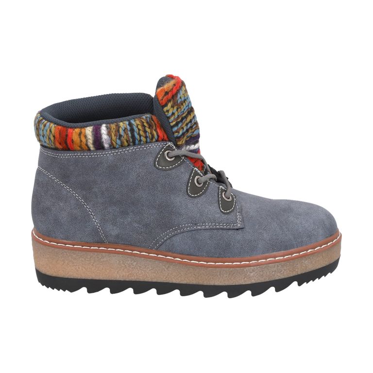 Botin Mujer Azul Nobuck 21