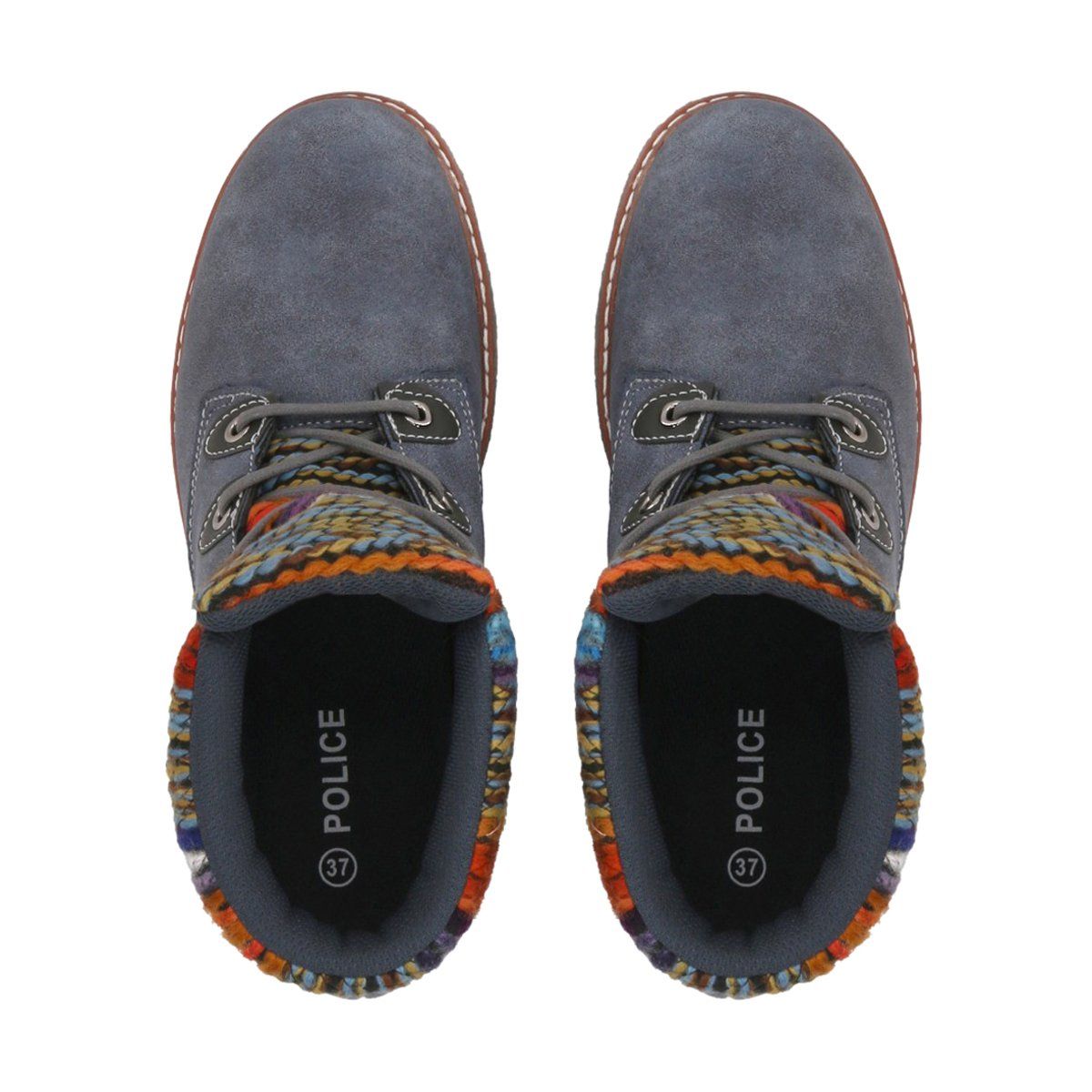 POLICE - Botin Mujer Azul Nobuck 21 Police