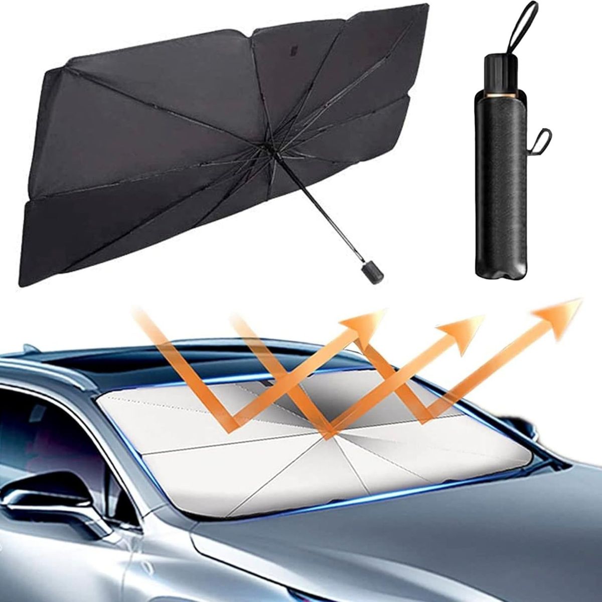 GENERICO - Parasol Plegable Uv Para Parabrisa Auto