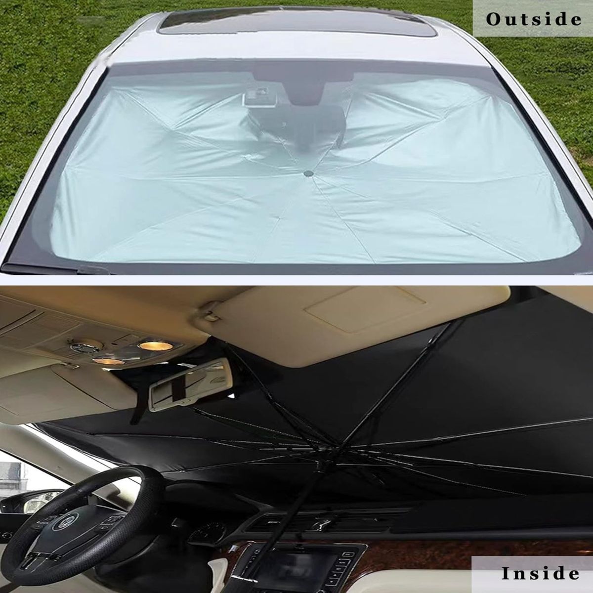 GENERICO - Parasol Plegable Uv Para Parabrisa Auto