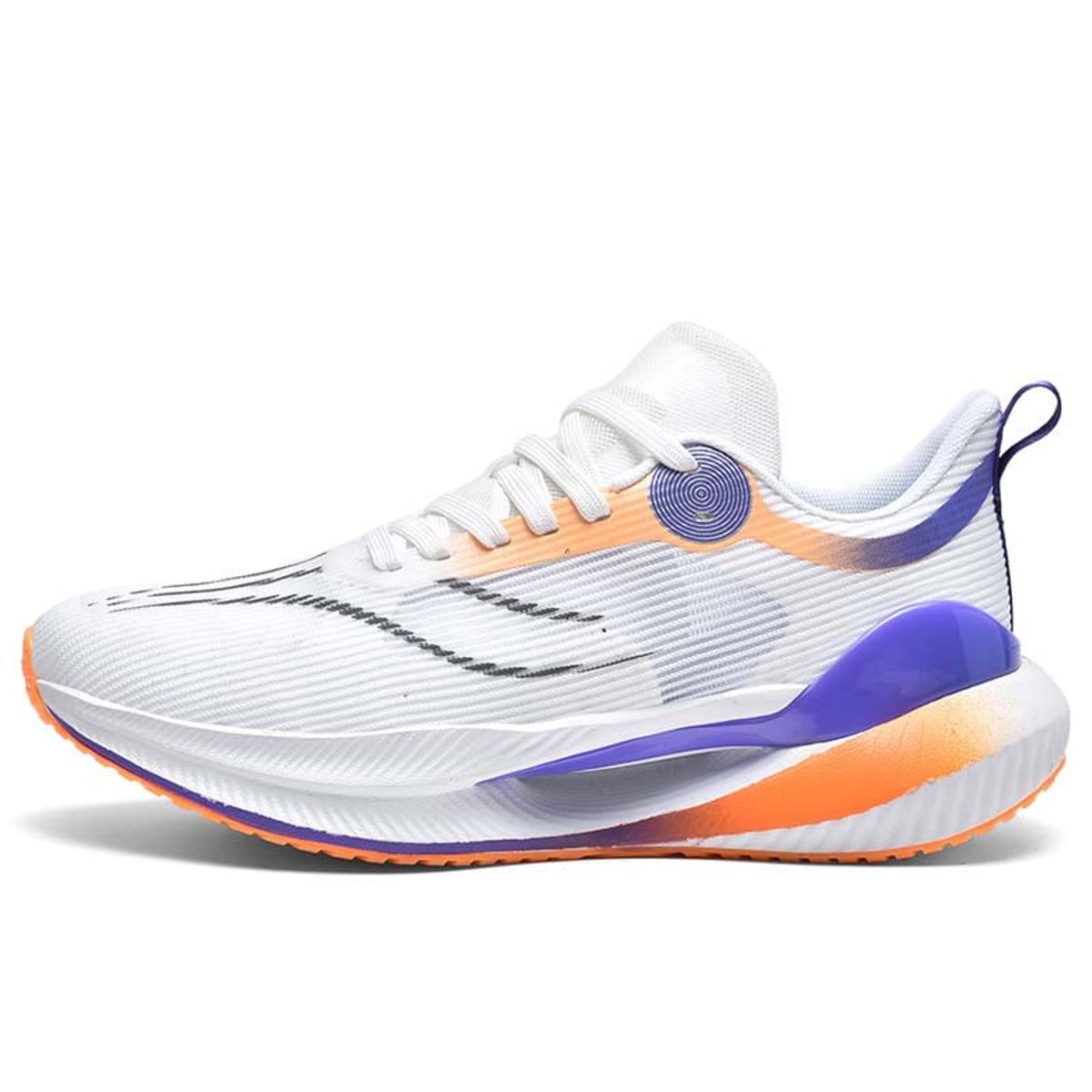 SHANDIAN - Zapatillas Running Hombre Blanco