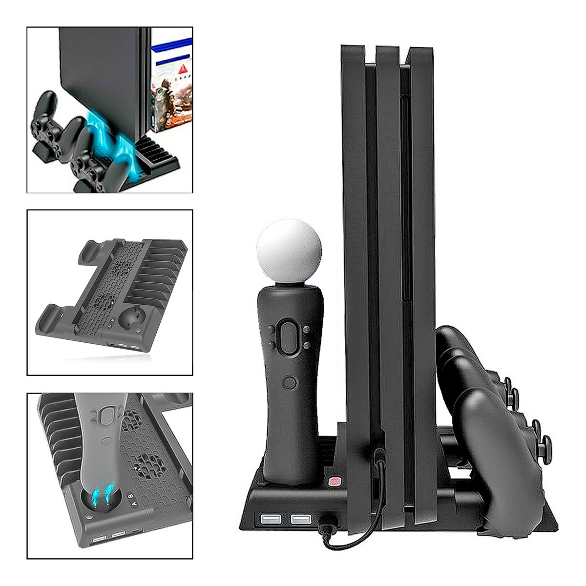 IPLAY - Soporte Vertical Base Para P4 Ventilador Enfriador Cargador