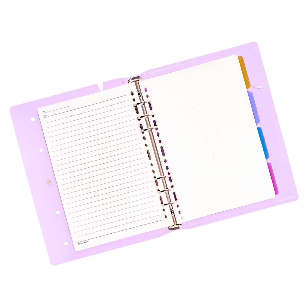 GENERICO - Agenda Pin A5 Morado c/ 6 Anillos