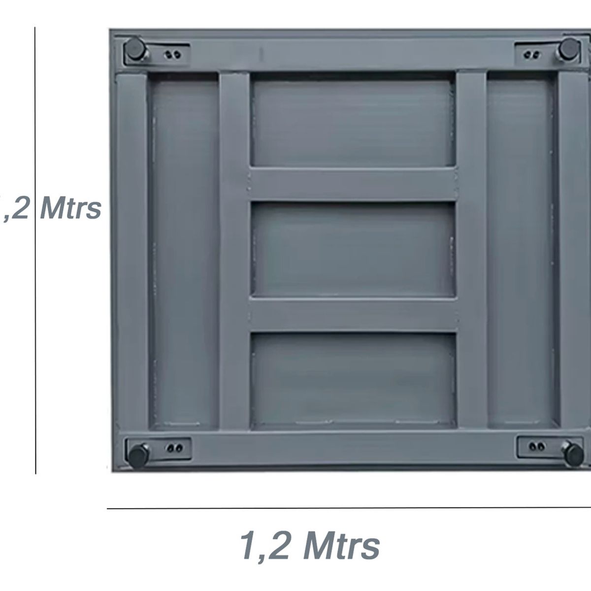 GENERICO - Balanza plataforma 1,2 x 1,2 m 5 ton cabezal Inalambrica 100mtrs