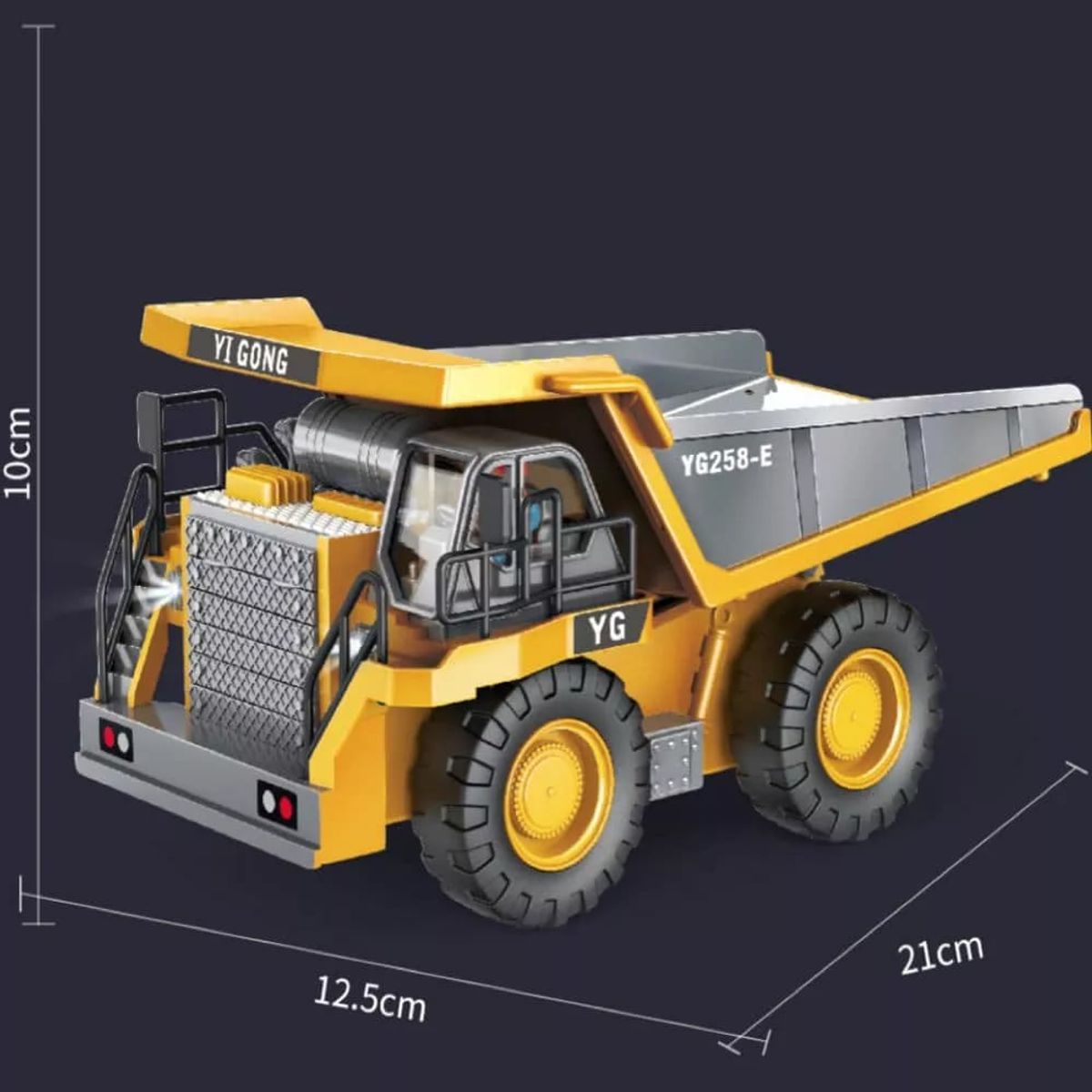GENERICO - Camión Radio Control Tolva Radio De 2,4 Ghz Volquete Rc 4wd