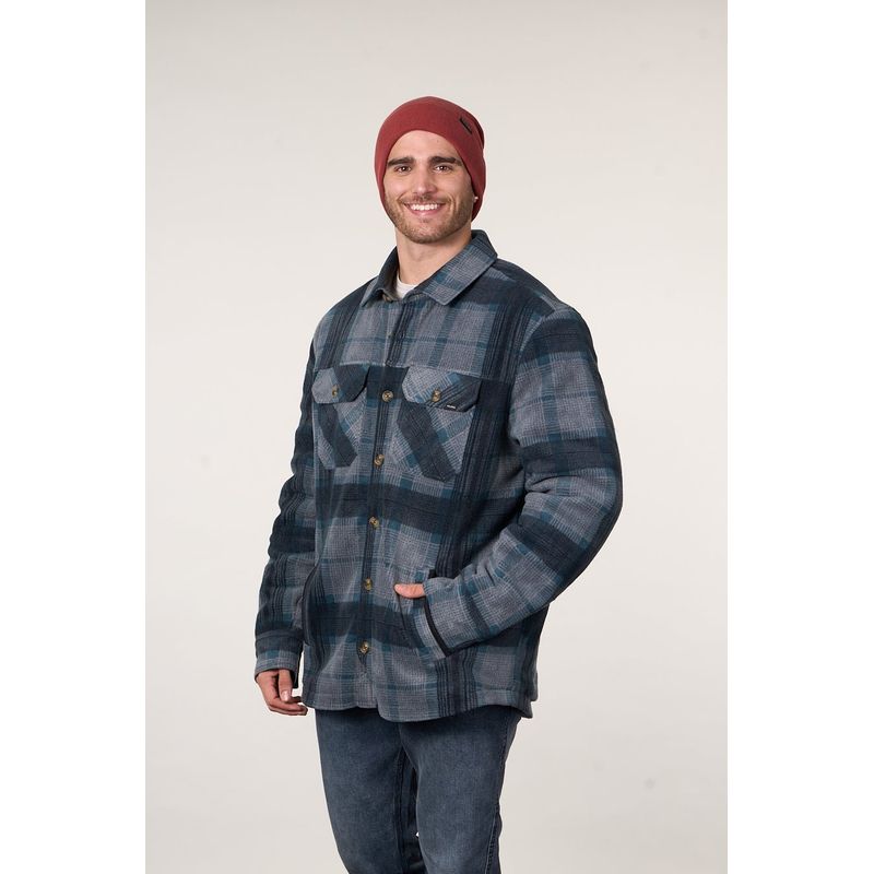 POLEMIC - Campera Leñadora Polar Y Sherpa Interior Hombre Polemic